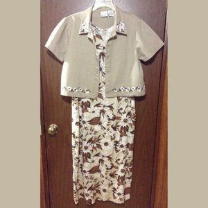 Bobbie Brooks Floral Maxi Dress Sz. 12/14